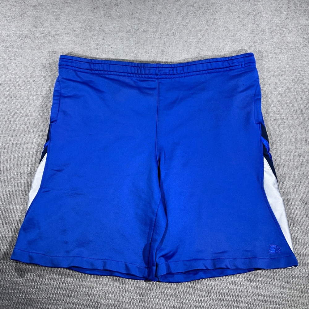 Starter Athletic Shorts Mens XL Blue Good Striped Pockets RN70892